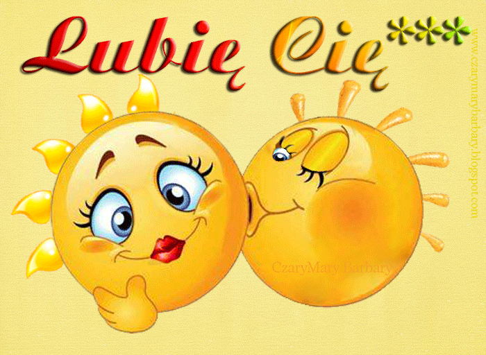 Słoneczka daje buziaczka